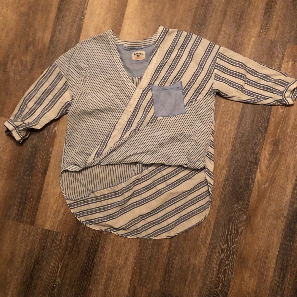 Holding Horses Anthropologie High Low Crop Top